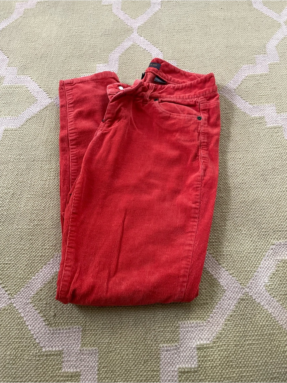 Outback Red Women’s Straight Leg Corduroy Jeans - Bright Red